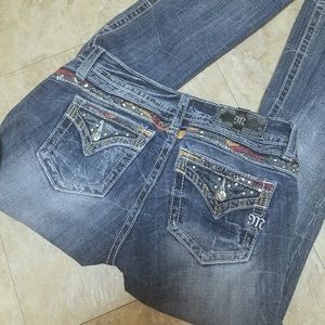 Miss Me Distressed Bootcut Jeans - 29
